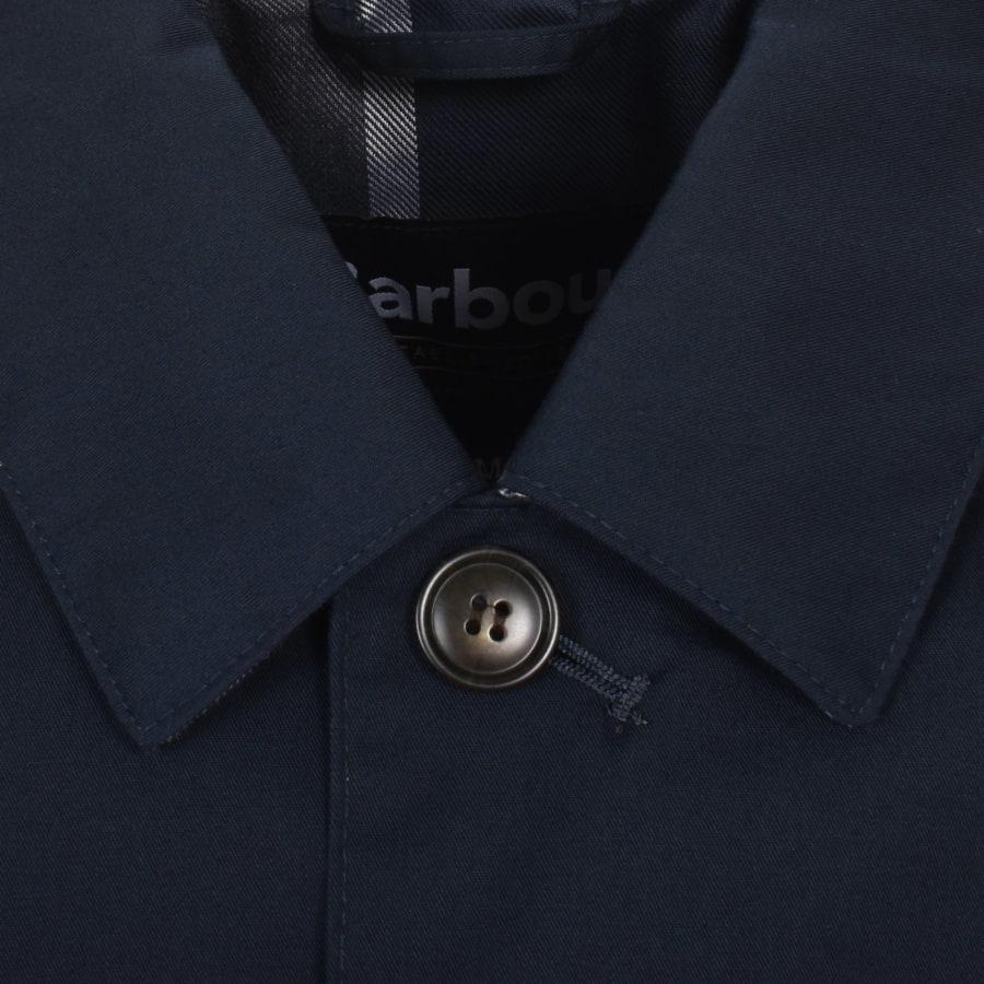 Navy waterproof mac store